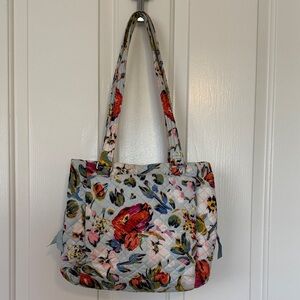 Vera Bradley “Painterly Floral” Multi Compartment Shoulder Bag